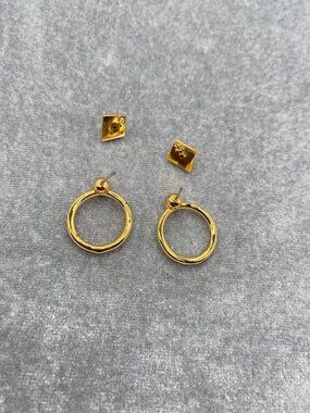 Alexis Bittar Skull Collection Stud Earrings